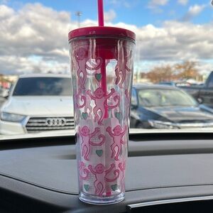 Pink Roller Rabbit Starbucks Tumbler with Straw- Limited Release